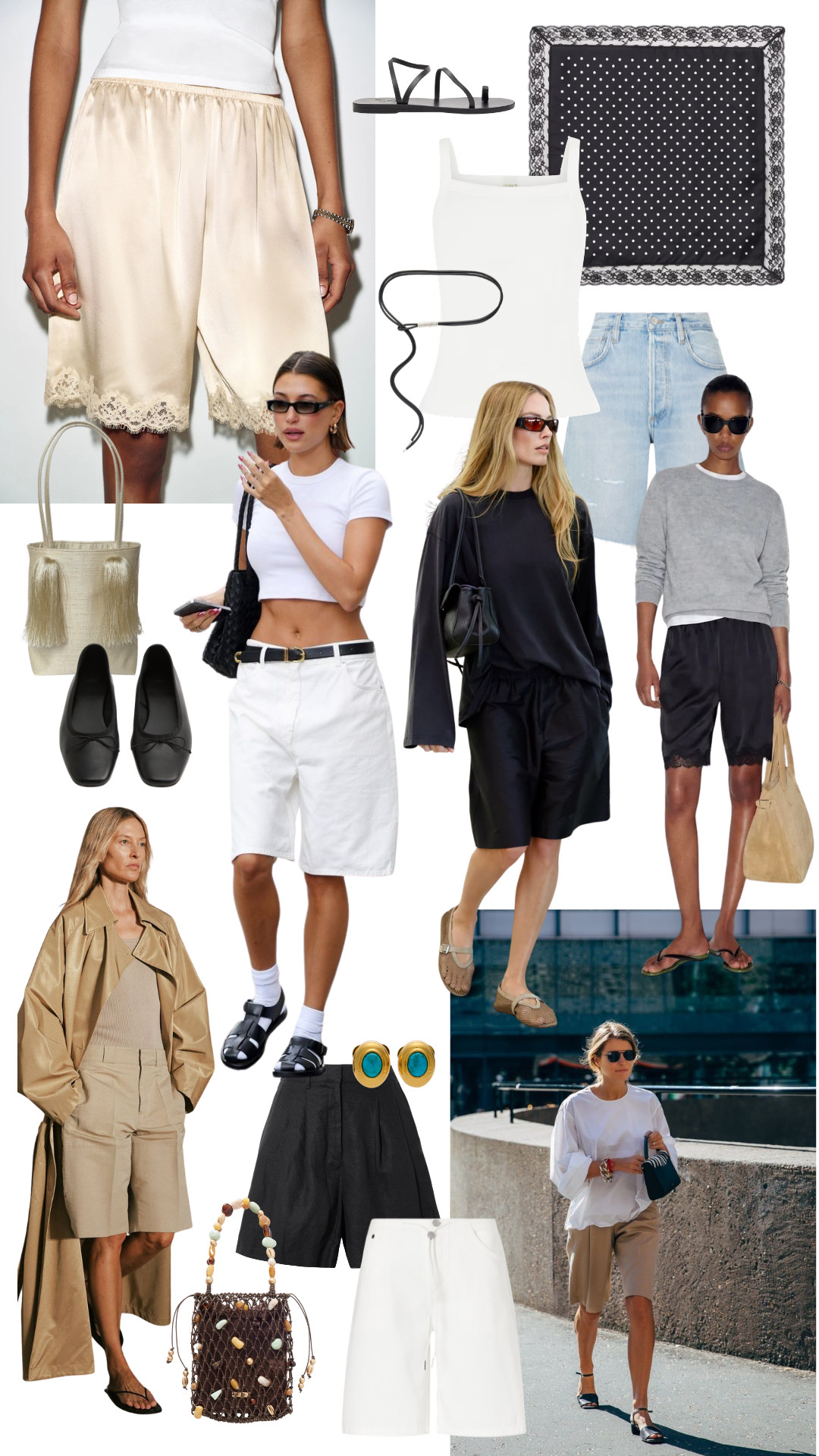 Bermuda Shorts Edit 
| Trending | Long Shorts | Denim Shorts | Silk Scarf | Vest | Ballet Flats | Beaded Bag | Broderie Anglaise Shorts

#LTKuk #LTKsummer #LTKeurope