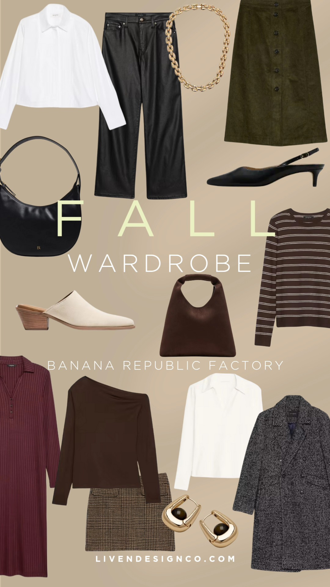 Banana Republic Factory styles for fall transition. Style inspiration. Fall wardrobe. Striped sweater. Short sleeve sweater. Wide leg jeans. High waisted jeans. Burgundy. Animal print mules. Bucket bag. Sweater dress. Kitten heels. Leather jacket. Suede skirt. Fall capsule. Tortoiseshell

#LTKCyberWeek #LTKSaleAlert #LTKFindsUnder100