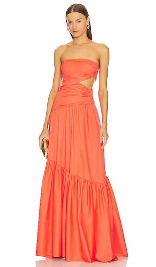 Lark Dress in Spiced Coral Orange Maxi Dress Long Orange Dress Orange Gown Summer Formal Dress | Revolve Clothing (Global)