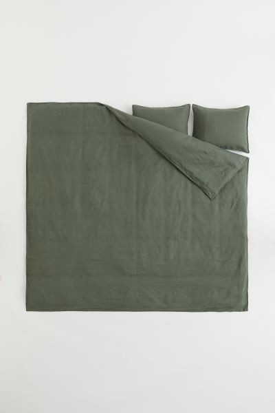 Linen King/Queen Duvet Cover Set | H&M (US + CA)