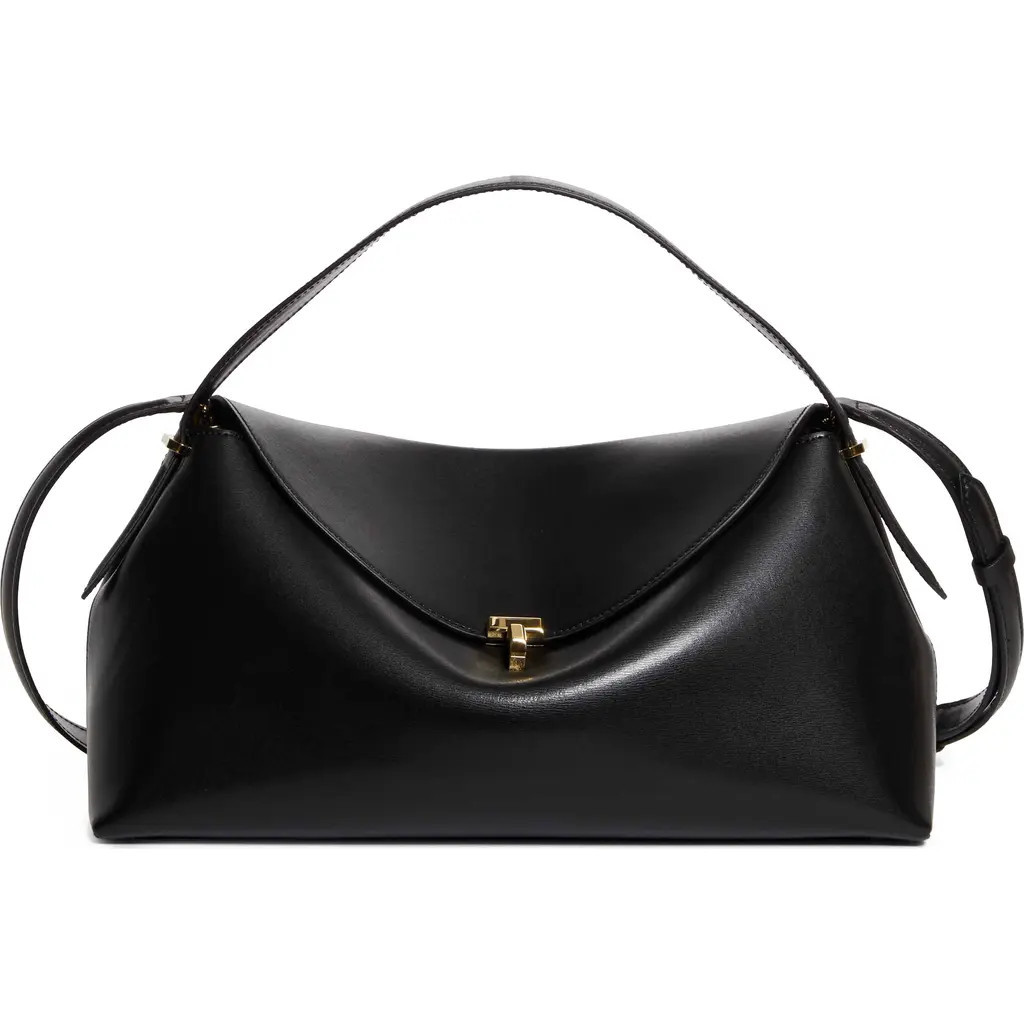 TOTEME T-Lock Curve Shoulder Bag in Black at Nordstrom | Nordstrom