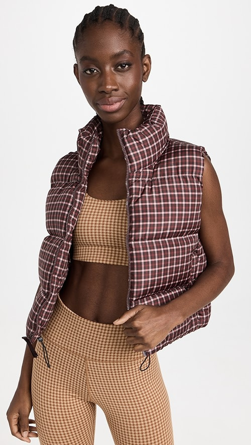 Plaid Puffer Vest | Shopbop