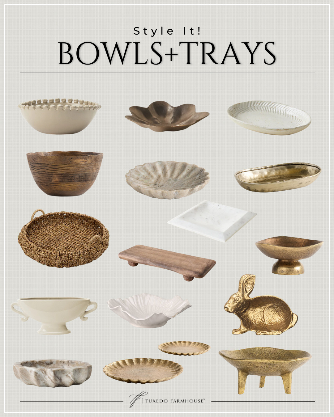 Style It! Bowls + Trays

Spruce up your coffee table, mantle or bookshelf with these beautiful decor items!

 

 #LTKSeasonal #LTKHome