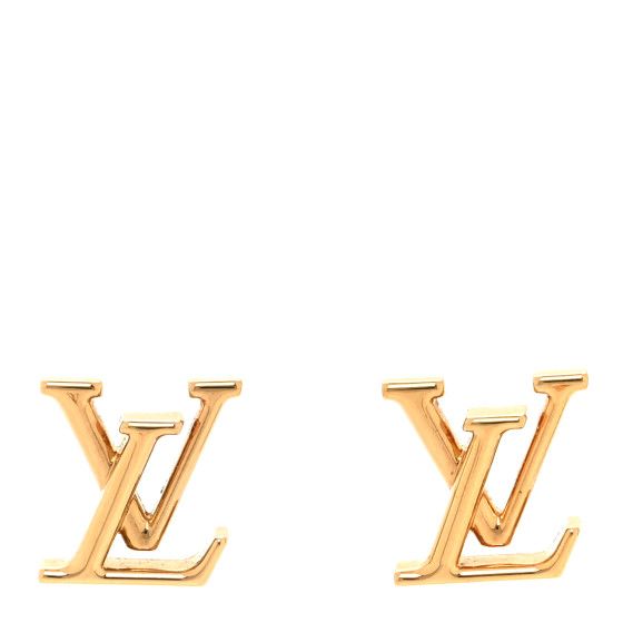 LOUIS VUITTON Metal LV Iconic Earrings Gold | FASHIONPHILE (US)