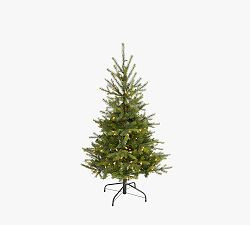 Lit North Carolina Spruce Faux Christmas Tree | Pottery Barn (US)