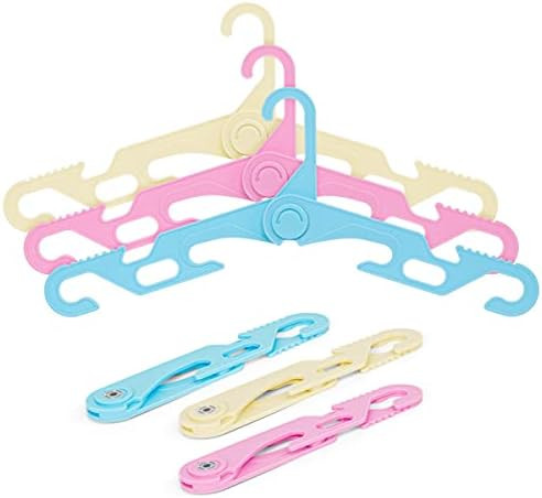 Travel Hangers, Foldable Hangers for Clothes, Portable Folding Clothes Hangers for Holiday Camping C | Amazon (US)