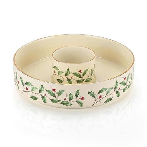 Lenox 869999 Holiday Chip & Dip Set, Christmas Hosting | Amazon (US)