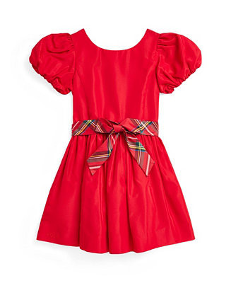 Toddler and Little Girls Balloon-Sleeve Dress | Macy's