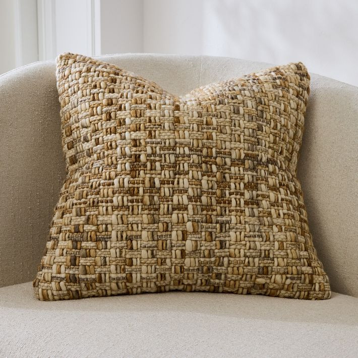 Variegated Basketweave Pillow Cover | West Elm (US)