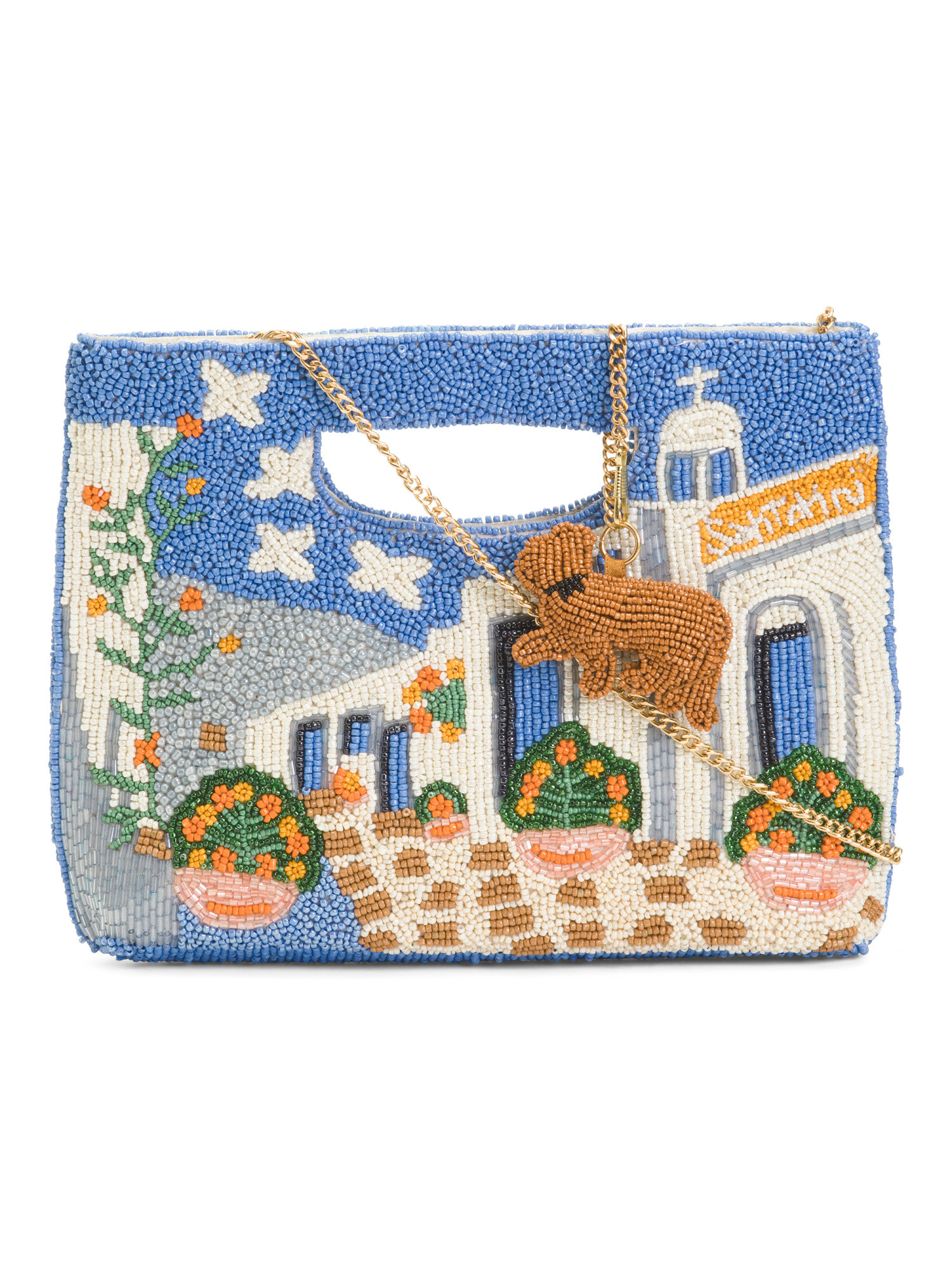 Greece Beaded Clutch With Shoulder Strap | TJ Maxx