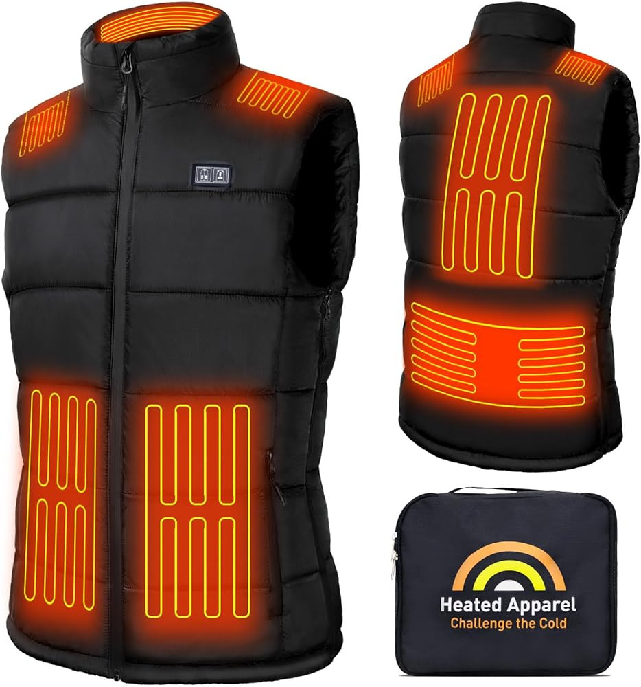 Heated Vest for Men Women with 16000mAh 7.4V Battery Pack Included, Size Adjustable Heated Vests ... | Amazon (US)