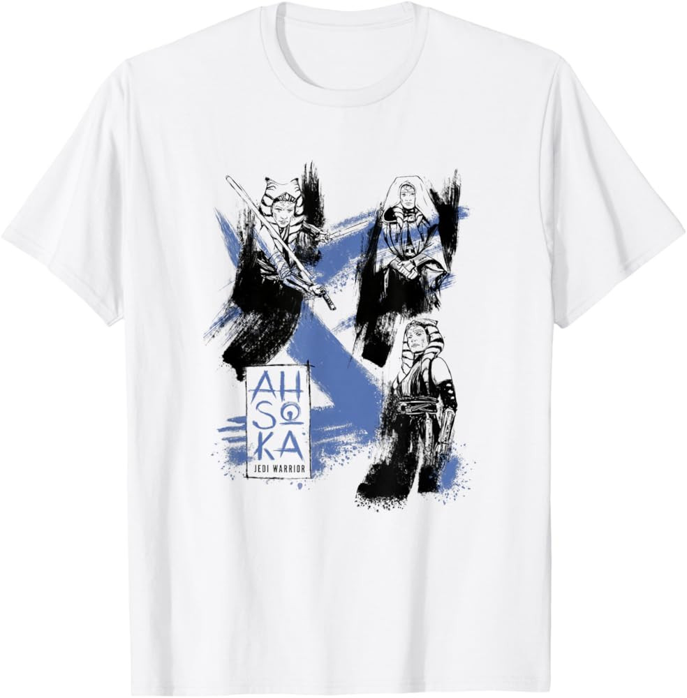 Star Wars: Ahsoka Tano Inked Posed Portraits Collage T-Shirt | Amazon (US)