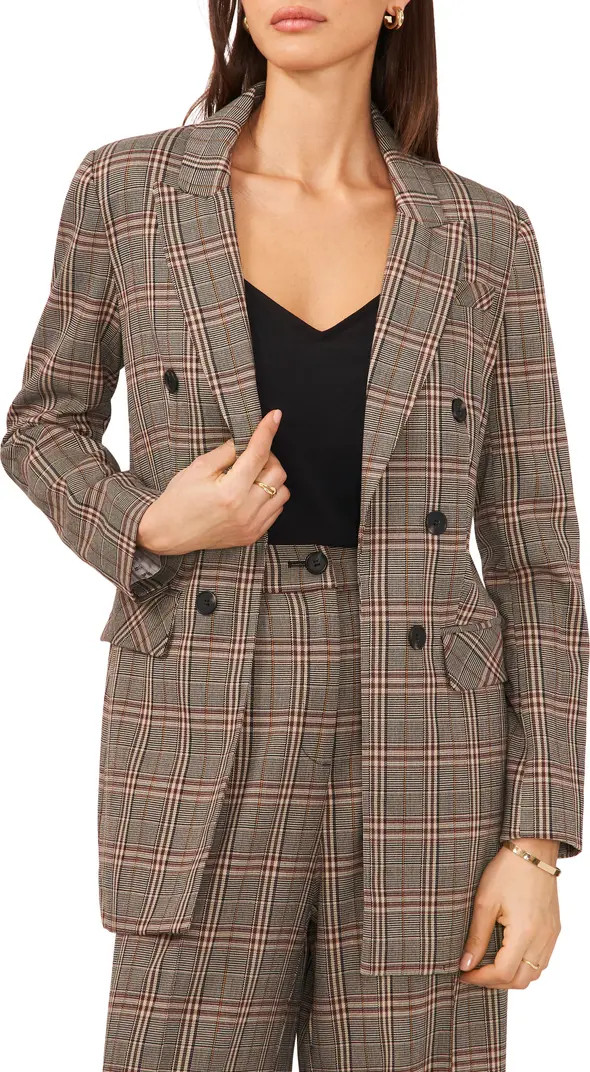 Plaid Double Breasted Blazer | Nordstrom