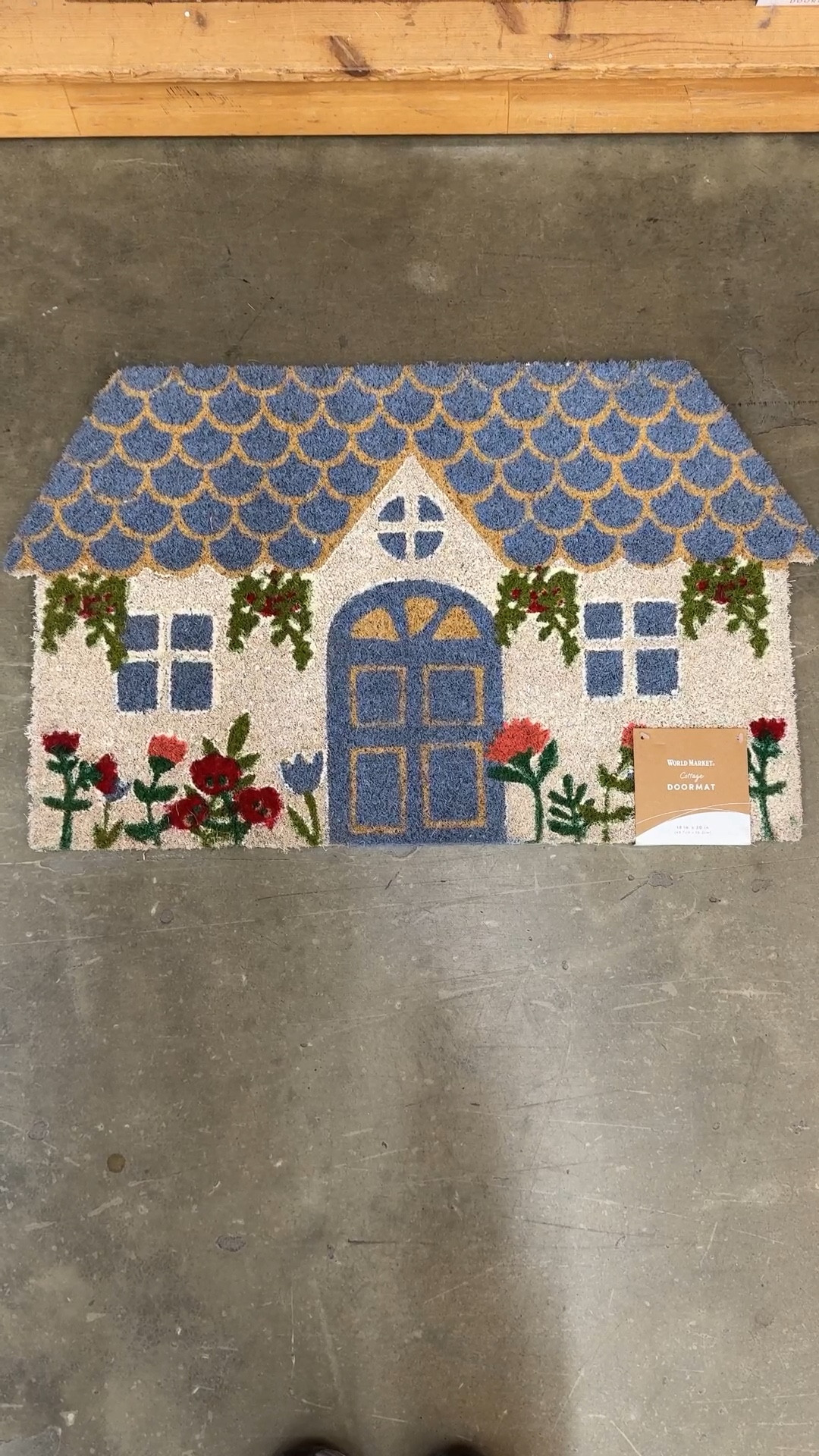This cottage-shaped coir doormat brings all the spring charm with its colorful florals, sweet house details, and storybook feel. 🪻🌸🌷 It instantly makes your entry feel warm, welcoming, and a little whimsical—perfect if you love happy home vibes and cottage-inspired decor. 🏡 Durable too, so it’s made to last beyond just the season! Linked this one along with a few other charming doormats that give the same joyful first impression! 🌼 #WorldMarket #FrontPorchDecor #SpringDecor

#LTKHome #LTKSaleAlert #LTKFindsUnder50