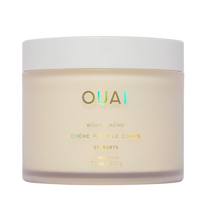 OUAI Body Cream, St. Barts - Hydrating Whipped Body Cream with Cupuaçu Butter, Coconut Oil and S... | Amazon (US)