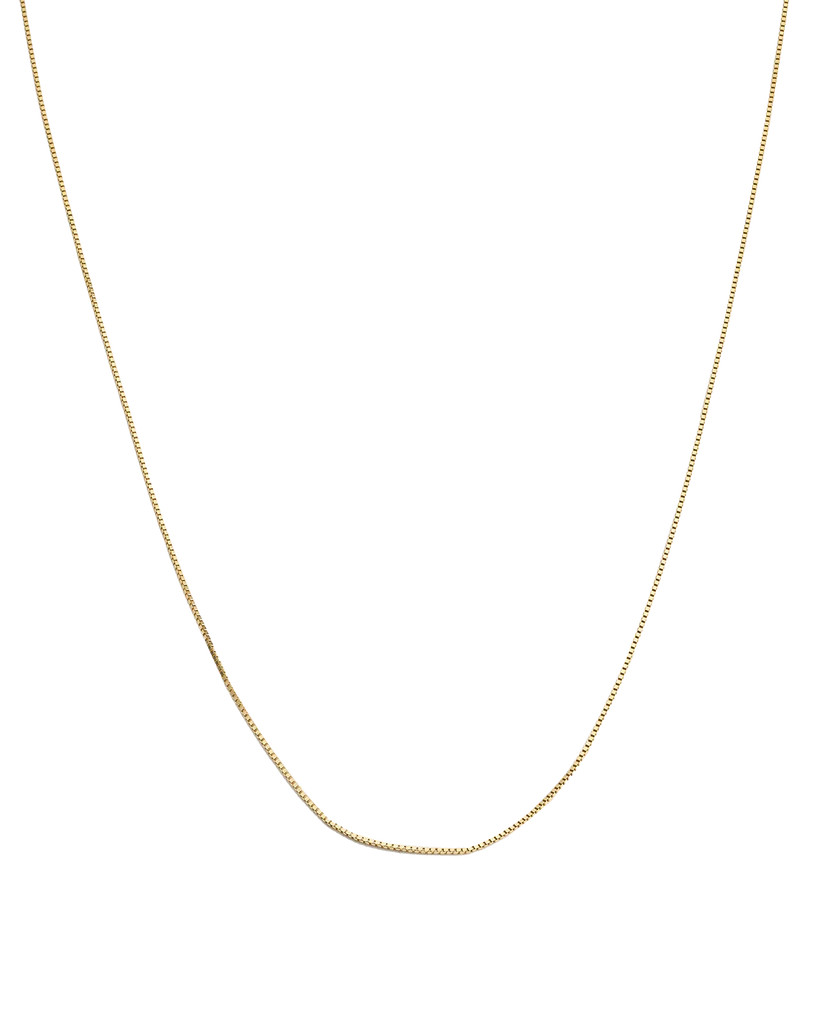 FINE BOX CHAIN (9K GOLD) | Kirstin Ash