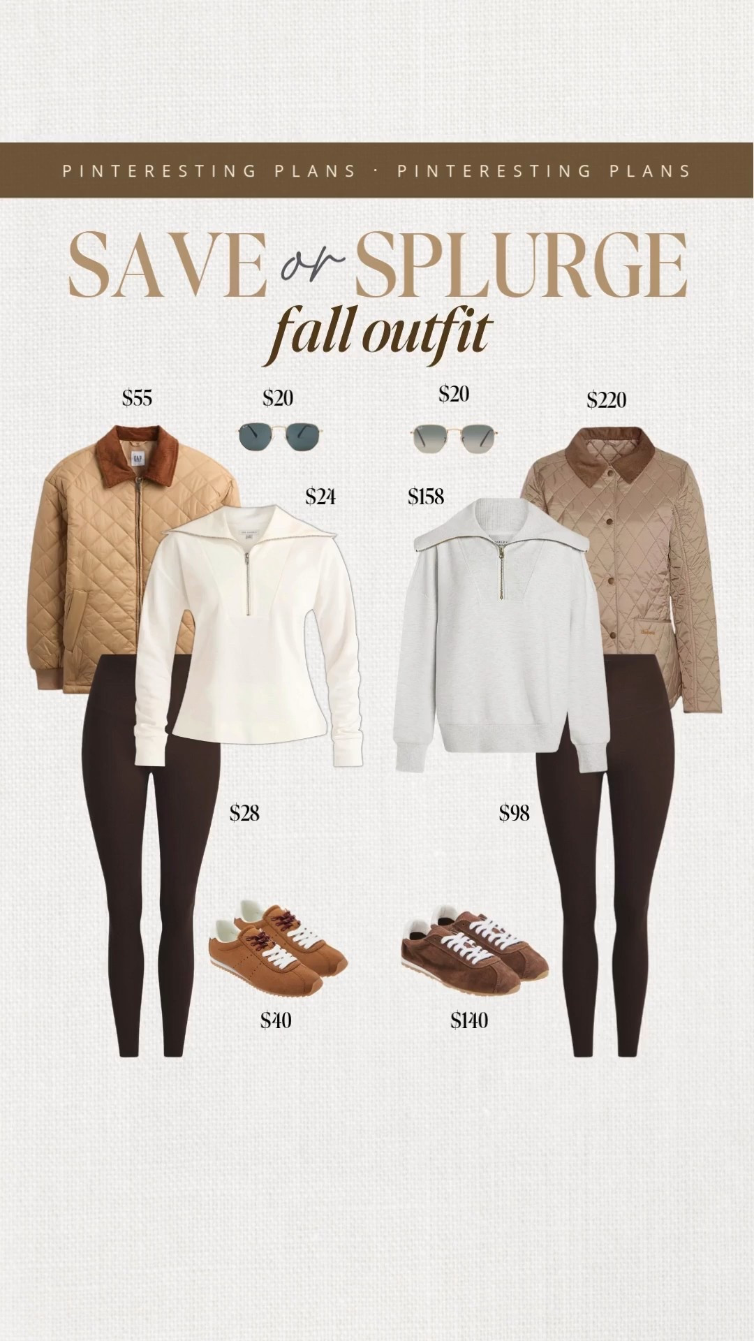 Save or splurge fall outfit ideas  🙌🏻🙌🏻

Fall style, for fashion, leggings, jacket, sneakers, sweatshirt 


#LTKSeasonal #LTKStyleTip #LTKFindsUnder100

#LTKSeasonal #LTKmomlife #LTKootd