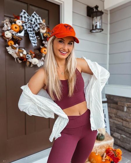 It’s giving ~ HOKIE ~ 🧡♥️🏈 Wearing my go-to FeatherFit crossover leggings and tank from @glowmode_official 👏🏼 shop in the LTK app ✨ #GLOWMODEblackfriday #GLOWMODE 

#hokie #hokienation #hokies #hokiegrad #virginiatech #virginiatechfootball #virginiatechhokies #hokiefootball #virginiatechalumni #activewear #athleisure #workoutgear #workoutclothes #LTKCyberWeek

Follow my shop @ambermiller9 on the @shop.LTK app to shop this post and get my exclusive app-only content!

#liketkit #LTKGiftGuide #LTKSeasonal
@shop.ltk
https://liketk.it/4pn41

#LTKSeasonal #LTKU #LTKfitness