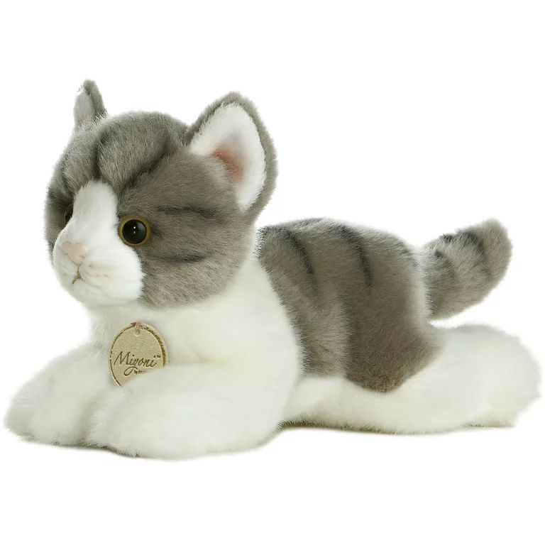 Aurora - Small Gray Miyoni - 8" Grey Tabby Cat - Adorable Stuffed Animal - Walmart.com | Walmart (US)