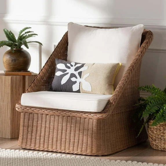 bali & pari Derris Boho Arm Chair, Peanut Brown | Walmart (US)