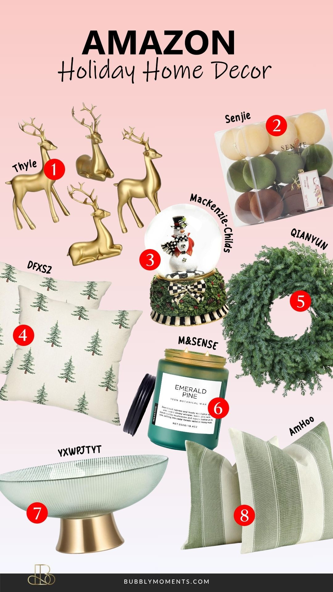 ✨🏡 Holiday Home Decor – Amazon Finds 🏡✨
 Transform your home into a cozy, festive wonderland this holiday season with these beautiful Holiday Home Decor finds from Amazon! From warm + welcoming entryway decor and magical mantel accents to Christmas tree must-haves, kitchen touches, pillows, wreaths, garlands, and twinkling lights — these pieces will bring instant holiday cheer to any space. ✨
Whether you love neutral, classic Christmas, modern, cottage, glam, or whimsical holiday decor, I’ve curated a mix of styles that make your home feel extra magical this season. Perfect for decorating your living room, bedroom, kitchen, or creating the coziest holiday corners. Save this post for inspo and tap to shop your favorites directly! 🎄🤍
#LTKHome #LTKHoliday #LTKStyleTip #HolidayHomeDecor #ChristmasDecor #HolidayDecor #AmazonHome #AmazonHoliday #AmazonFinds #AmazonHomeDecor #HolidayVibes #ChristmasInspo #HomeDecor #HomeInspo #DeckTheHalls #ChristmasHome #FestiveDecor #HolidayAesthetic #CozyHome #HomeStyling #HolidayHome #SeasonalDecor #ChristmasIdeas #AmazonMustHaves #AmazonHaul #HolidayStyle #HolidayFavorites #HappyHolidays #HolidayInspiration 

 