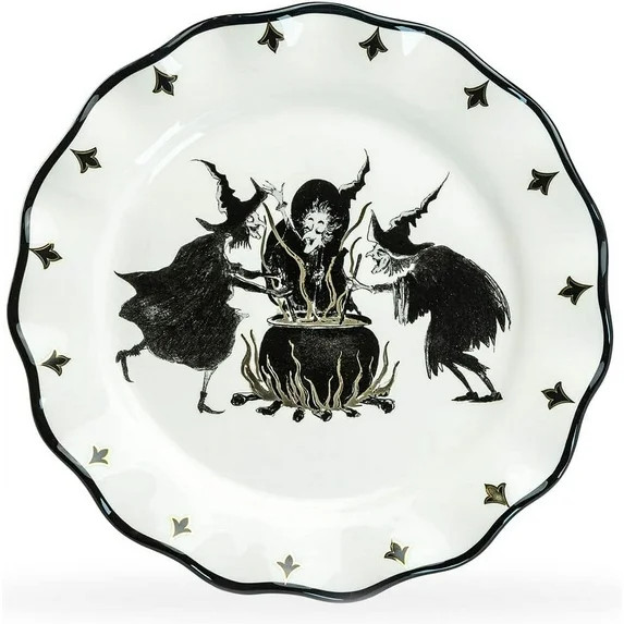 Potter's Studio Halloween 10.5in Witches Brew Serving Platter Dinner Plate | Walmart (US)