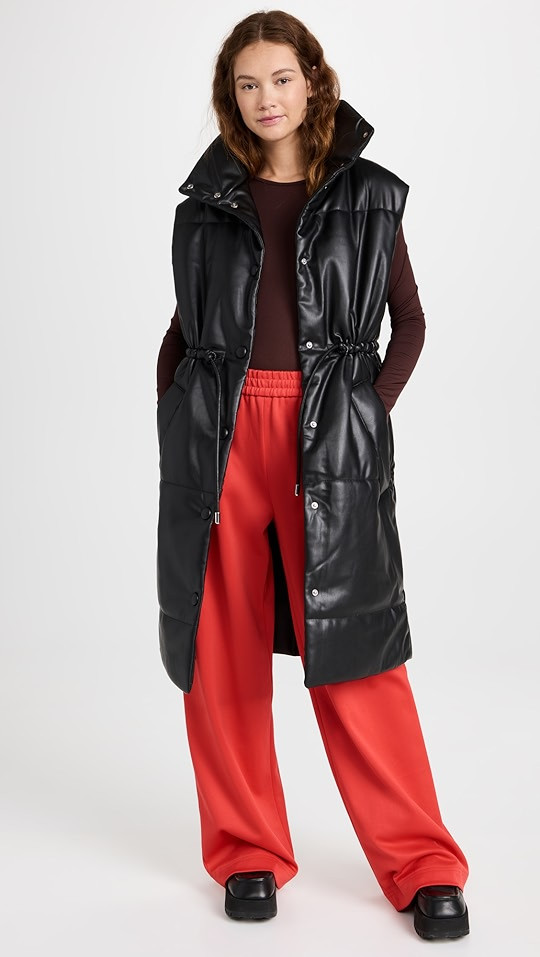 Proenza Schouler White Label Faux Leather Puffer Vest | SHOPBOP | Shopbop