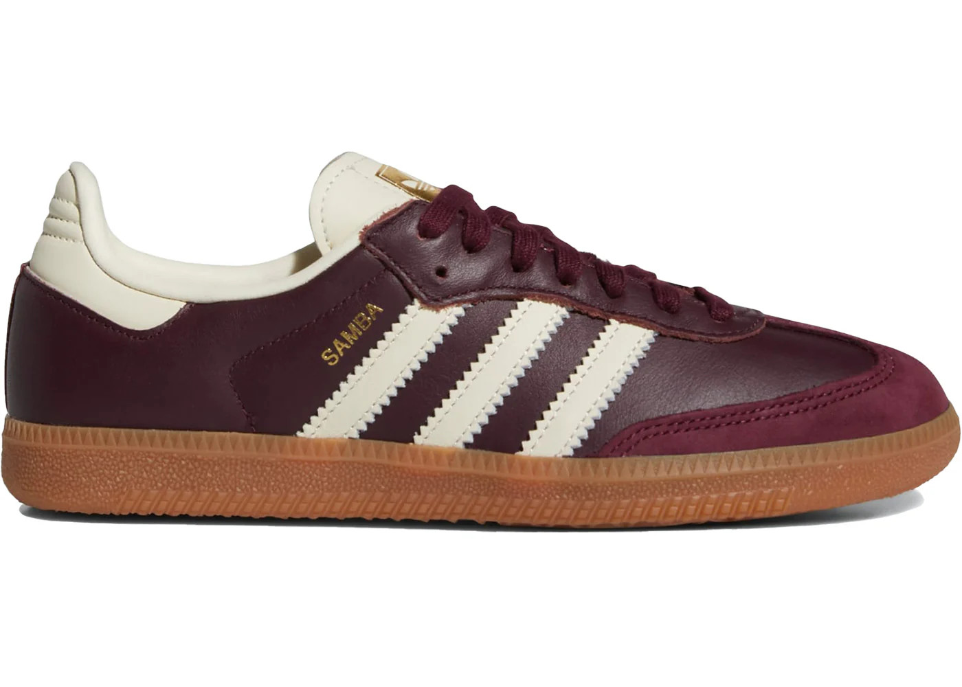 ADIDAS SAMBA OG MAROON GOLD METALLIC (W) | The Edit LDN