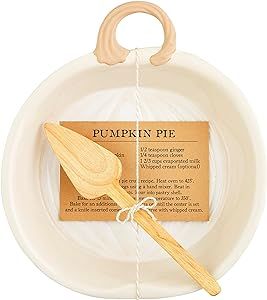 Mud Pie Pumpkin Pie Recipe Baker, baker 11 1/4" x 10",White | Amazon (US)