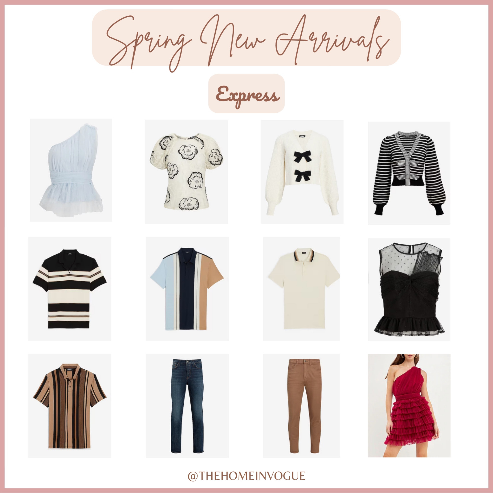 Spring sweaters for women, workwear, Express tops for women, spring  fashion finds, Express sweaters, ootd, date night outfit, women’s fashion, eyelet puff sleeve top, tulip sleeve tee, pointelle sweater, women’s Tops, tulle top, women’s sweaters, cardigans, flutter sleeve tops, lace trim henley, ruffle sleeve top, striped top, gingham shirt, v neck top, crew neck top, puff sleeve top, pin tucked top, peplum top, peplum tee, relaxed cardigan, Men’s polos, men’s t-shirts, contrast collar t-shirts, moisture wicking t-shirts, mens shirts, colorblock shirts, menswear, stripe shirts, stripe polo, stripe t-shirts, Express T-shirts, men’s t-shirts , solid t-shirts, slim fit t-shirts, muscle fit t-shirts, athletic fit t-shirts

#LTKSale #LTKstyletip #LTKmens