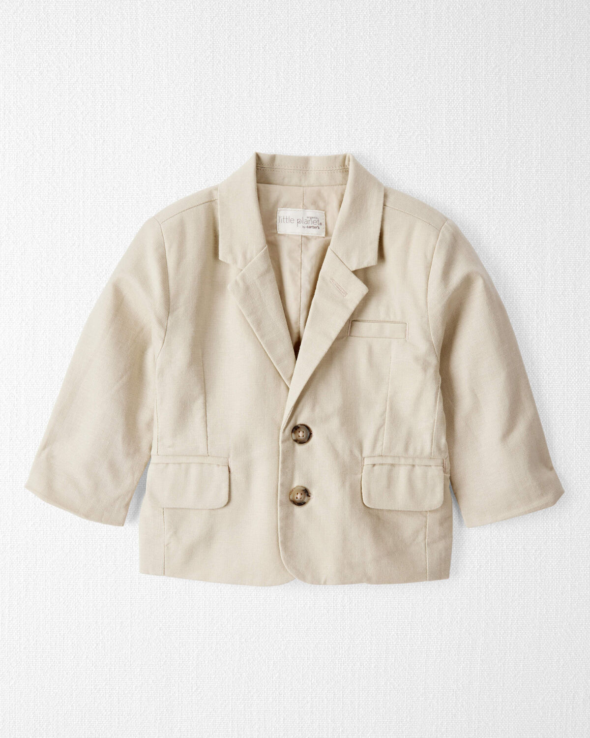Baby Linen Suit Jacket Made with Organic Cotton - Khaki | Carter's Inc