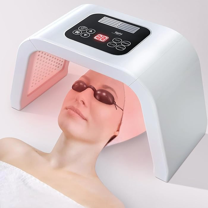 LED-Face-Light-Therapy, 7 in 1 Color LED Face Mask Facial Body Beauty Equipment | Amazon (US)
