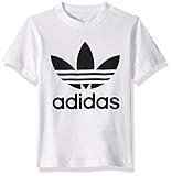 adidas Originals unisex-baby Trefoil Tee White/Black 6M | Amazon (US)