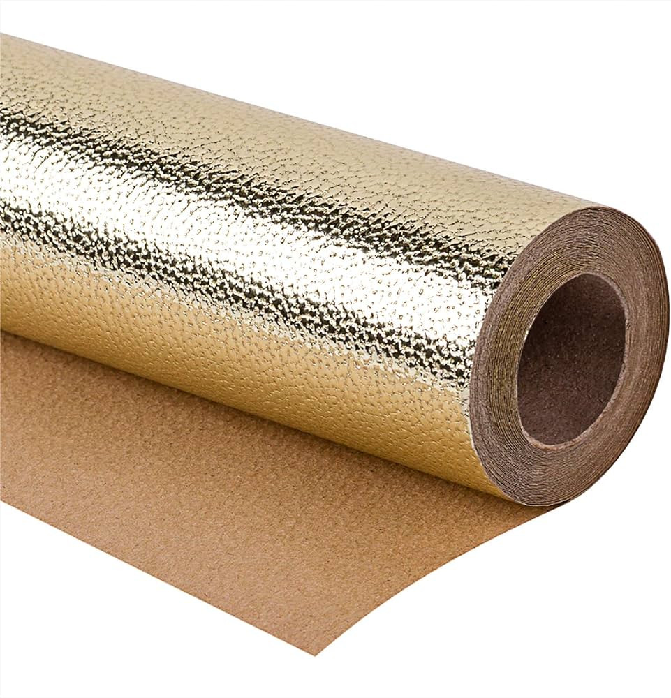 WRAPAHOLIC Wrapping Paper Roll - Mini Roll - 17 Inch x 16.5 Feet - Sparkle Gold for Birthday, Holida | Amazon (US)