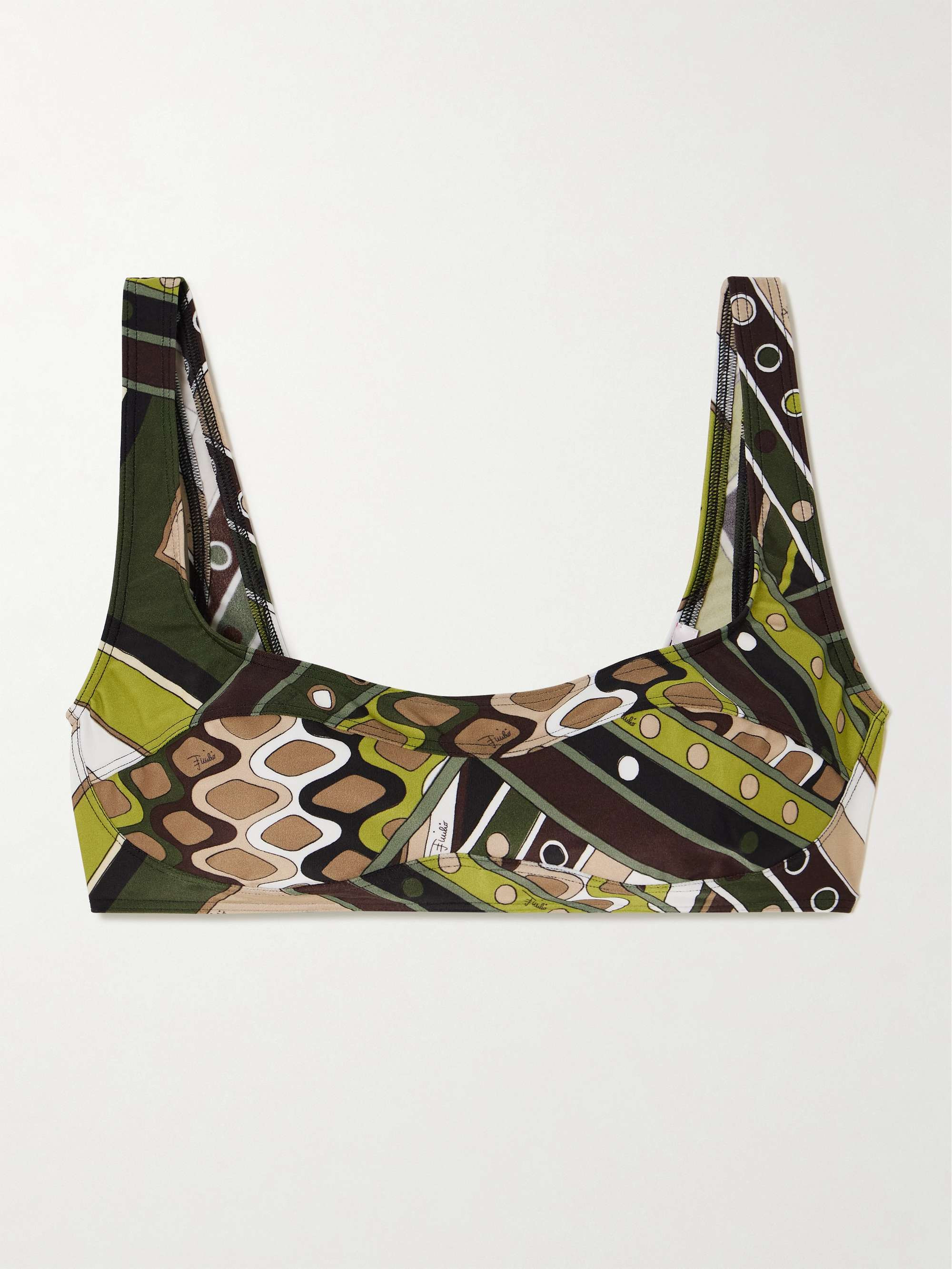 Printed bikini top | NET-A-PORTER (US)