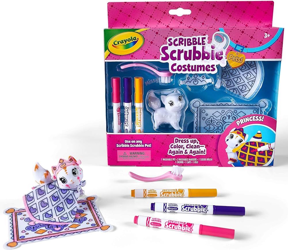 Crayola Scribble Scrubbie Pets Princess Playset, Kids Toys, Gift for Girls & Boys | Amazon (US)