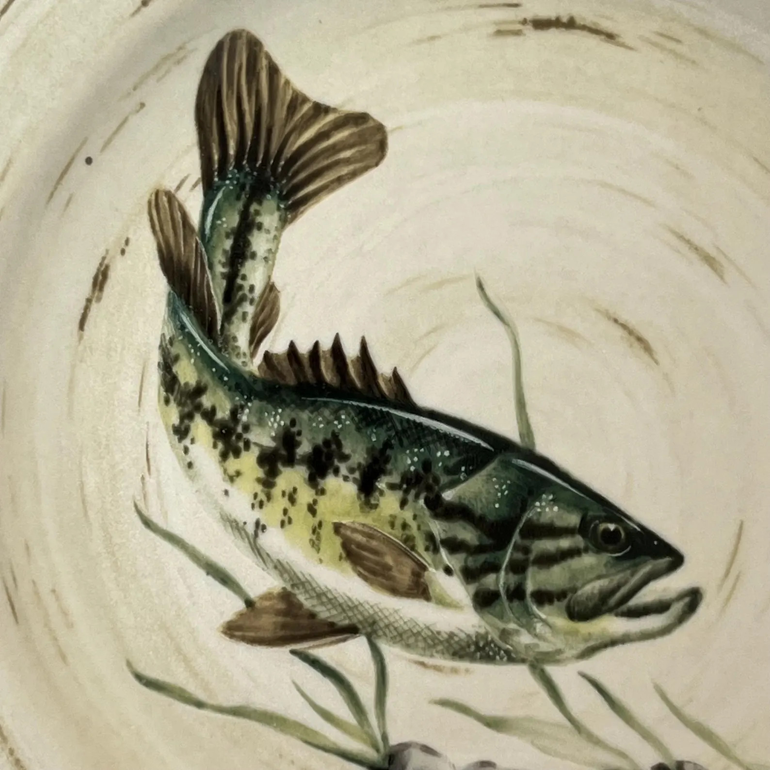 Large Mouth Bass Collectors Plate, Lenox Riverwood Fishing Decor | Etsy (Global)