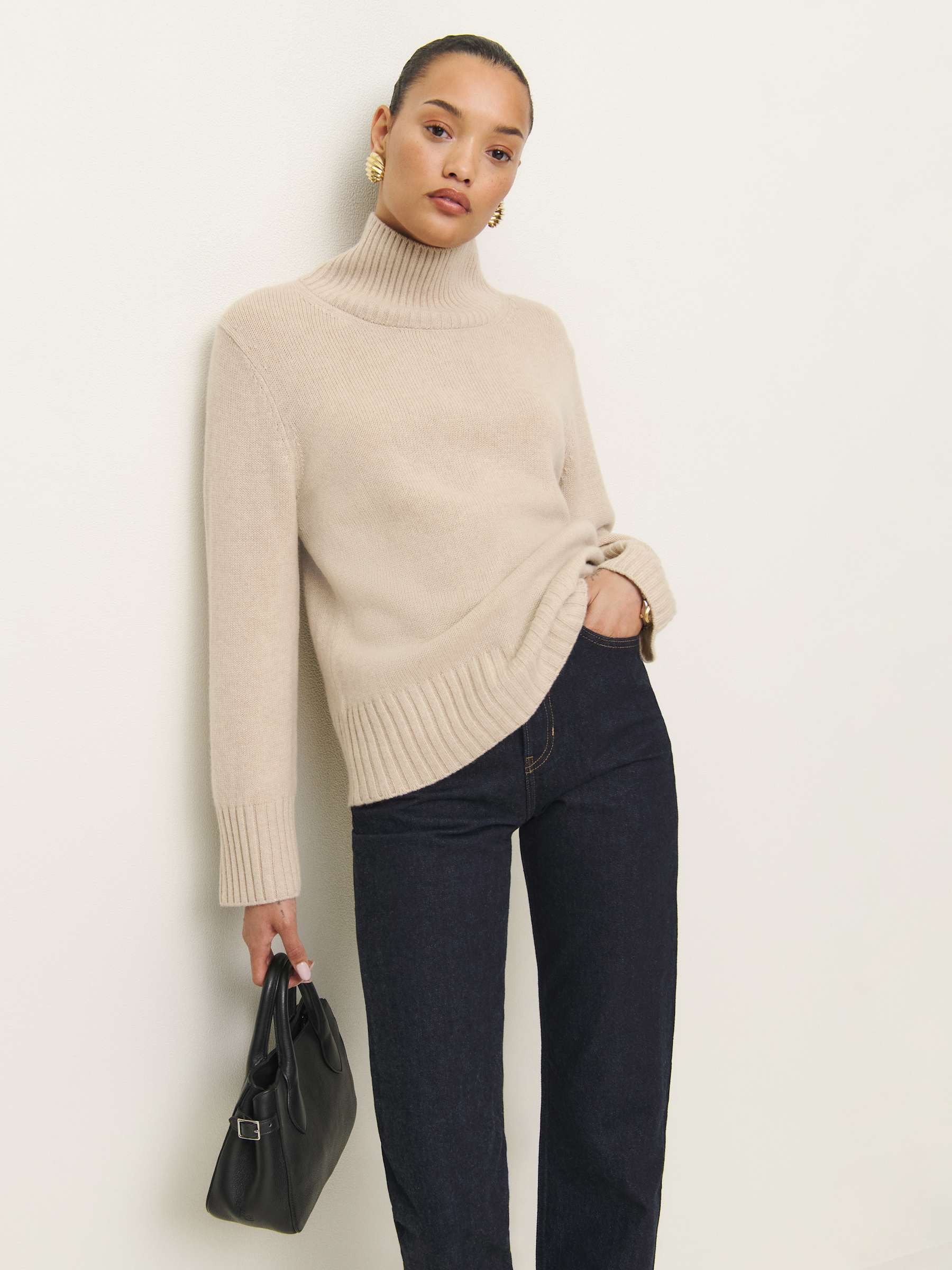 Conrad Cashmere Turtleneck | Reformation (Global)