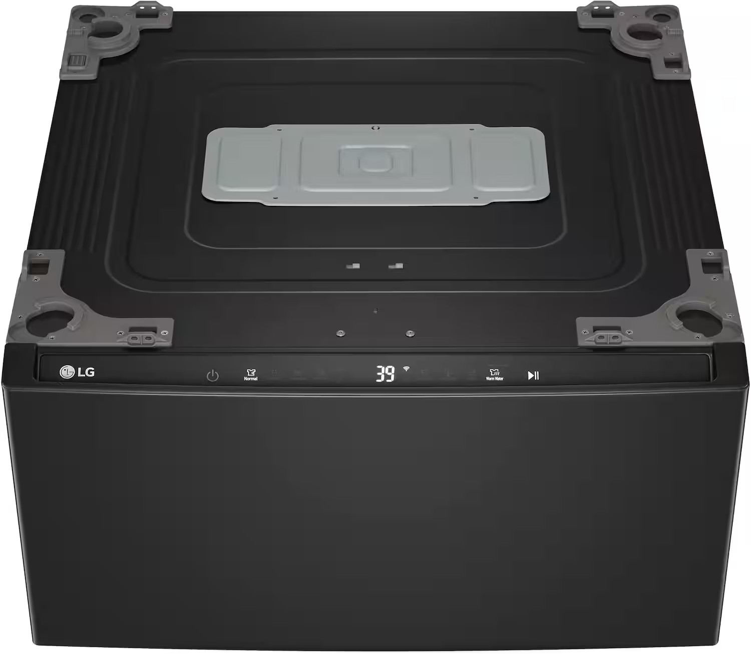 LG SideKick 1.0 Cu. Ft. High-Efficiency Smart Top Load Pedestal Washer Black Steel WD300CB - Best... | Best Buy U.S.