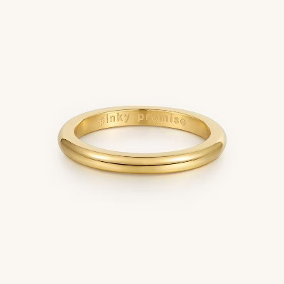 Mantra Jewelry - Pinky Promise Ring Yellow Gold 4 | Target
