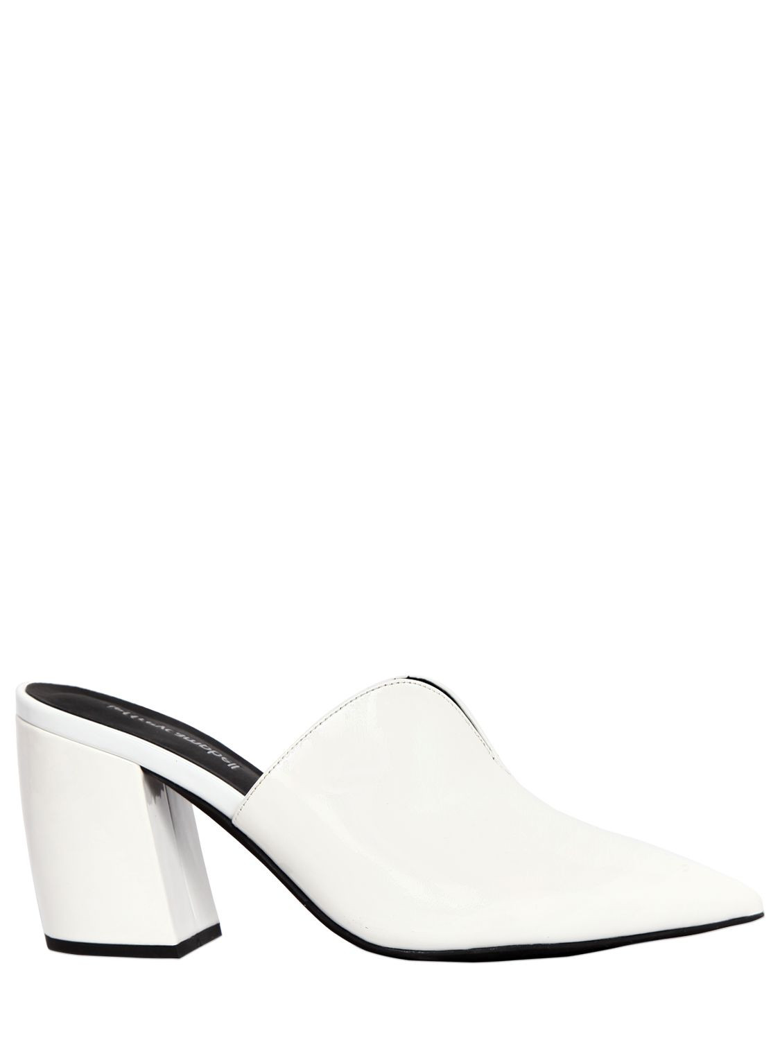 80MM PATENT LEATHER MULES | Luisaviaroma