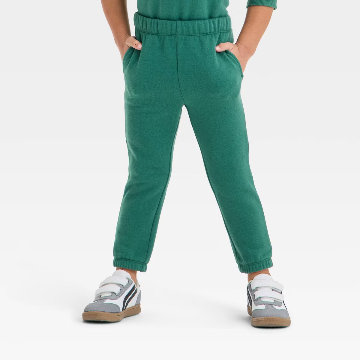 Toddler Boys' 'Kindness Forever' Fleece Jogger Pants- Cat & Jack™ Green 2T | Target