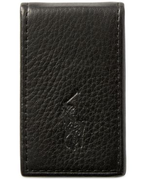 Polo Ralph Lauren Men's Wallet, Pebbled Money Clip | Macys (US)