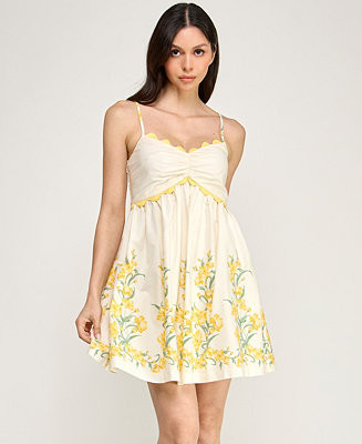 ROW A Juniors' Sleeveless Fit and Flare Dress - Macy's | Macy's