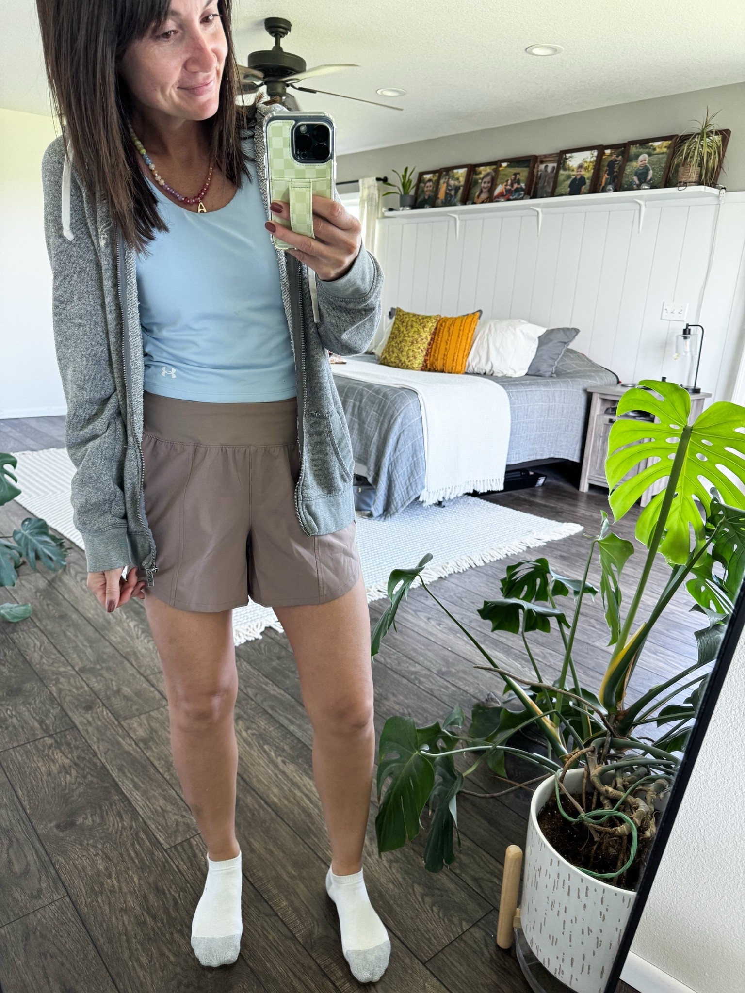 Comfy is what I’m here for 👏🏼👏🏼

Tank: small 
Shorts: small 
Jacket: medium

#LTKootd #LTKmomlife #LTKU
