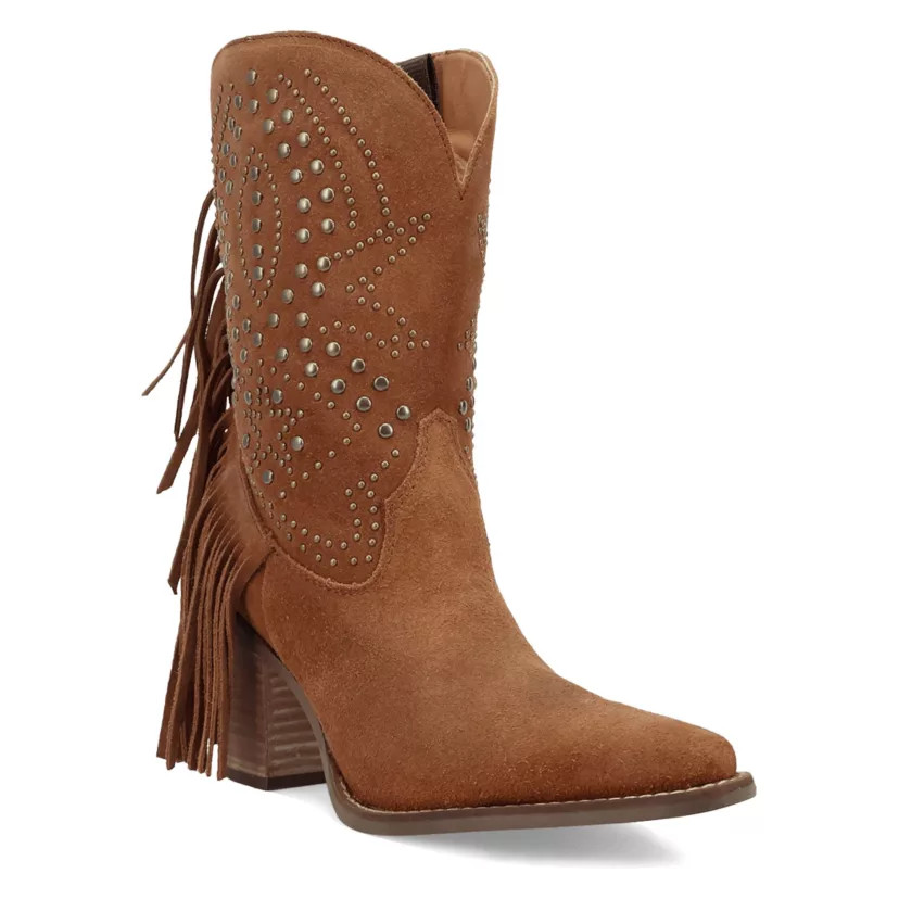 Star Power Suede Leather Bootie | Belk