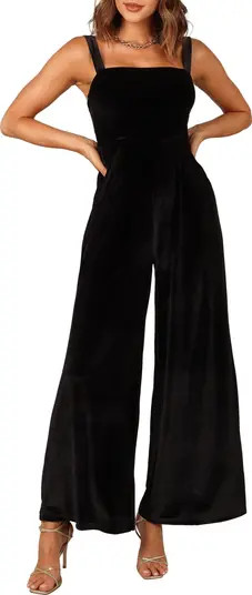 Scarlette Wide Leg Velvet Jumpsuit | Nordstrom