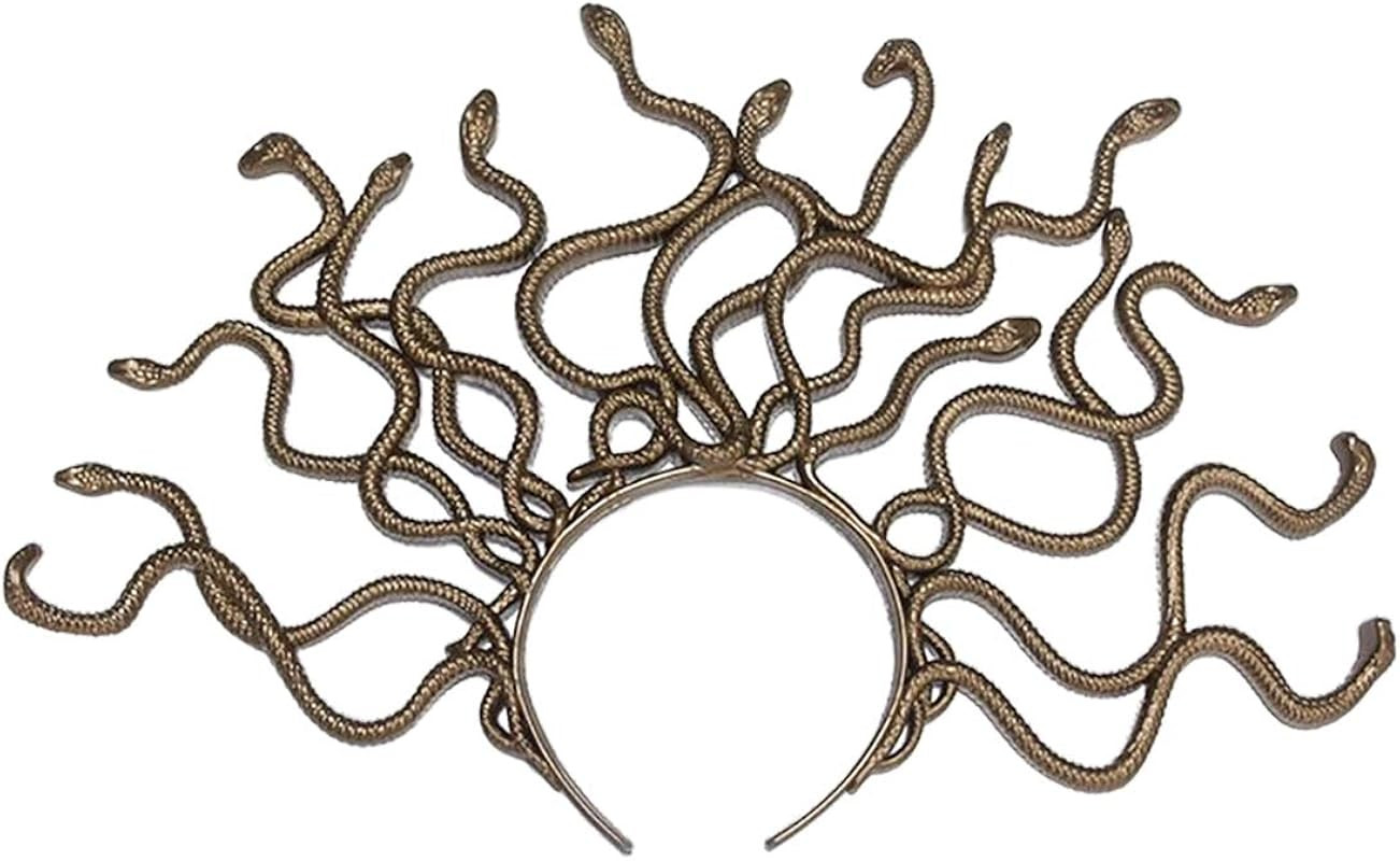 LKXHarleya Medusa Snake Costume Headband, Medusa Headpiece Halloween Cosplay Party Supplies | Amazon (US)