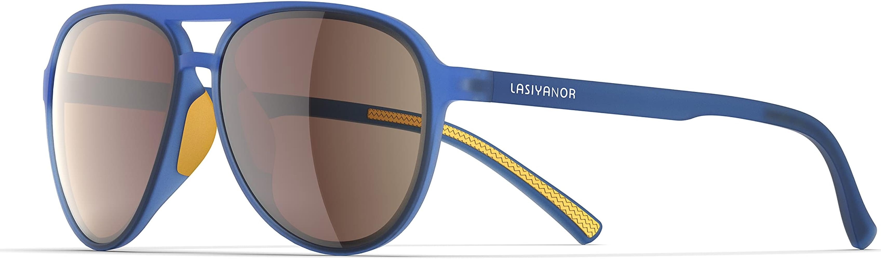 Lasiyanor Lightweight TAC Polarized Tinted Classic Vintage Retro 70s Sunglasses, TR-90 Frame for ... | Amazon (US)