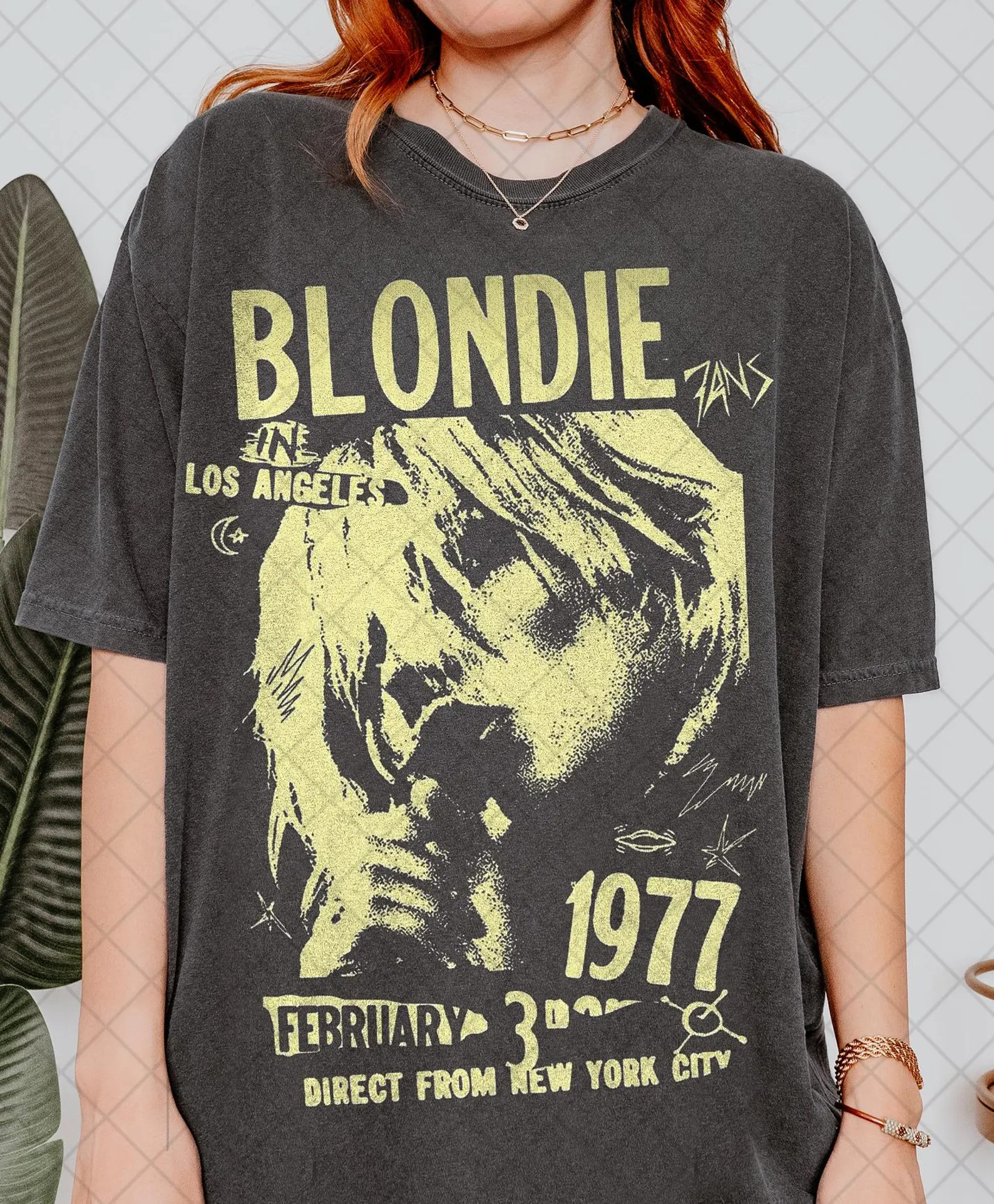 Comfort Colors Blondie 1977 Vintage T-shirt, Debbie Harry Blondie T-shirt, Gift for Woman and Man... | Etsy (US)